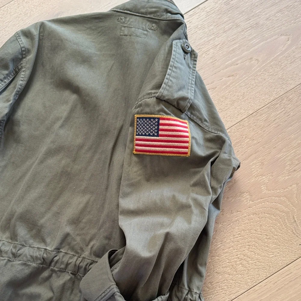 Ralph Lauren Olive Green Military-Style Field Jacket - Picture 3 of 6